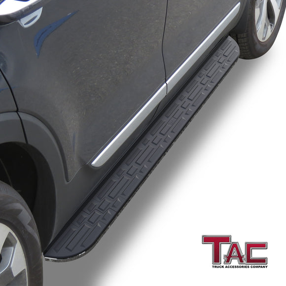 TAC Cobra Running Boards Compatible With 2020-2025 KIA Telluride SUV Side Steps Nerf Bars Step Rails Aluminum Black Off-Road City Exterior Accessories 2 pieces one pair