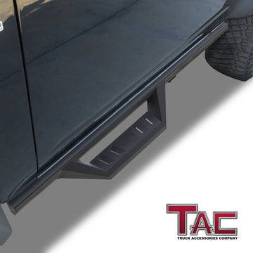 TAC Sidewinder Running Boards Fit 2021-2026 Ford Bronco 2 Door (Not for Bronco Sport) SUV 4" Drop Side Steps Nerf Bars Rock Slider Fine Texture Black Off-Road Accessories (2pcs) - 0