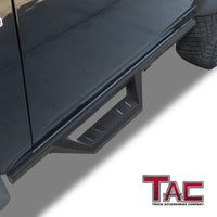 TAC Sidewinder Running Boards Fit 2021-2023 Ford Bronco 2 Door SUV 4” Drop Side Steps Nerf Bars Rock Slider Fine Texture Black Off-Road Accessories (2pcs)
