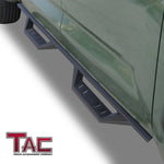 TAC Sidewinder Running Boards Compatible with 2022-2023 Toyota Tundra CrewMax Truck Pickup 4” Drop Fine Texture Black Side Steps Nerf Bars Rock Slider Armor Accessories (2pcs)