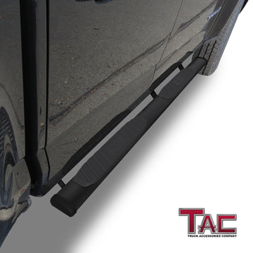 TAC Arrow Side Steps Running Boards Compatible with 2015-2026 Chevy Colorado/GMC Canyon Crew Cab Truck Pickup 5" Aluminum Texture Black Step Rails Nerf Bars Lightweight Off Road Accessories 2pcs - 0