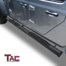TAC Arrow Side Steps Running Boards Compatible with 2020-2025 Jeep Gladiator JT Truck 5" Aluminum Texture Black Step Rails Nerf Bars Off-Road Accessories-2