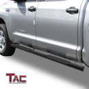 TAC Arrow Side Steps Running Boards Compatible with 2007-2021 Toyota Tundra CrewMax Truck Pickup 5" Aluminum Texture Black Step Rails Nerf Bars Lightweight Off Road Accessories 2Pcs-2