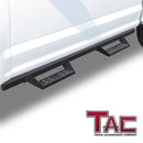 TAC Sniper Running Boards Fit 2015-2025 Ford F150 Supercrew Cab | 2022-2025 F150 Lighting EV | 2017-2025 F250/350/450/550 Super Duty Crew Cab Truck Pickup 4"  Fine Texture Black Side Steps Nerf Bars-2