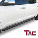 TAC Side Steps Running Boards Compatible with 2007-2021 Toyota Tundra CrewMax Truck Pickup 4.25" Texture Black Side Bars Nerf Bars Off Road Accessories (2pcs)-2