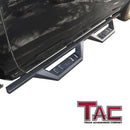 TAC Sidewinder Running Boards Fit 2009-2018 Dodge RAM 1500 Quad Cab (Include 2019-2024 RAM Classic Quad Cab Models) Truck Pickup 4" Drop Fine Texture Black Side Steps Nerf Bars Rock Slider Armor (2pcs)-2