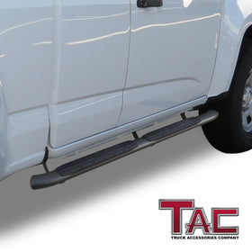TAC Side Steps Running Boards Compatible with 2015-2022 Chevy Colorado/GMC Canyon Extended Cab Truck Pickup 4.25" Texture Black Side Bars Nerf Bars Off Road Accessories (2pcs) - 0