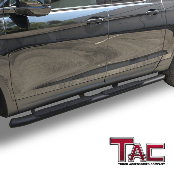 TAC Side Steps Running Boards Compatible with 2017-2025 Honda Ridgeline Truck Pickup 4.25" Texture Black Side Bars Nerf Bars Off Road Accessories (2pcs)