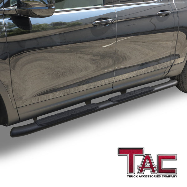 TAC Side Steps Running Boards Compatible with 2017-2023 Honda Ridgeline Truck Pickup 4.25" Texture Black Side Bars Nerf Bars Off Road Accessories (2pcs)