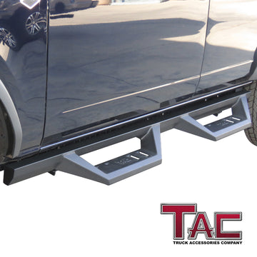 TAC Sidewinder Running Boards Fit 2021-2026 Ford Bronco 4 Door (Not for Bronco Sport) SUV 4" Drop Fine Texture Black Side Steps Nerf Bars Rock Slider Armor Off-Road Accessories (2pcs) - 0