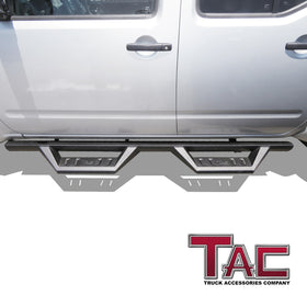 TAC Sidewinder Running Boards Fit 2005-2025 Nissan Frontier Crew Cab Truck 4" Drop Fine Texture Black Side Steps Nerf Bars Rock Slider Armor Accessories (2pcs) - 0