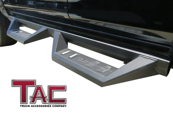 TAC Sidewinder Running Boards Fit 2010-2024 Toyota 4Runner (Excl.10-13 SR5/10-24 Limited/20-21 Nightshade Edition & 2022-2024 TRD Sport Models) SUV 4" Drop Fine Texture Black Side Steps Nerf Bars Rock Slider Armor Off-Road (2pcs)