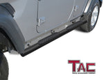 TAC Fine Texture Black 4" Side Steps for 2018-2023 Jeep Wrangler JL 4 Door SUV | Running Boards | Nerf Bars | Side Bars