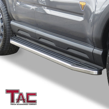 TAC Viewpoint Running Boards Compatible with 2021-2026 Ford Bronco Sport SUV| 5.5 Inch Width| Side Steps| Nerf Bars| Step Rails| Aluminum| Black (2 PCS) - 0