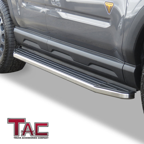 TAC Viewpoint Running Boards Compatible with 2021-2025 Ford Bronco Sport SUV| 5.5 Inch Width| Side Steps| Nerf Bars| Step Rails| Aluminum| Black (2 PCS)