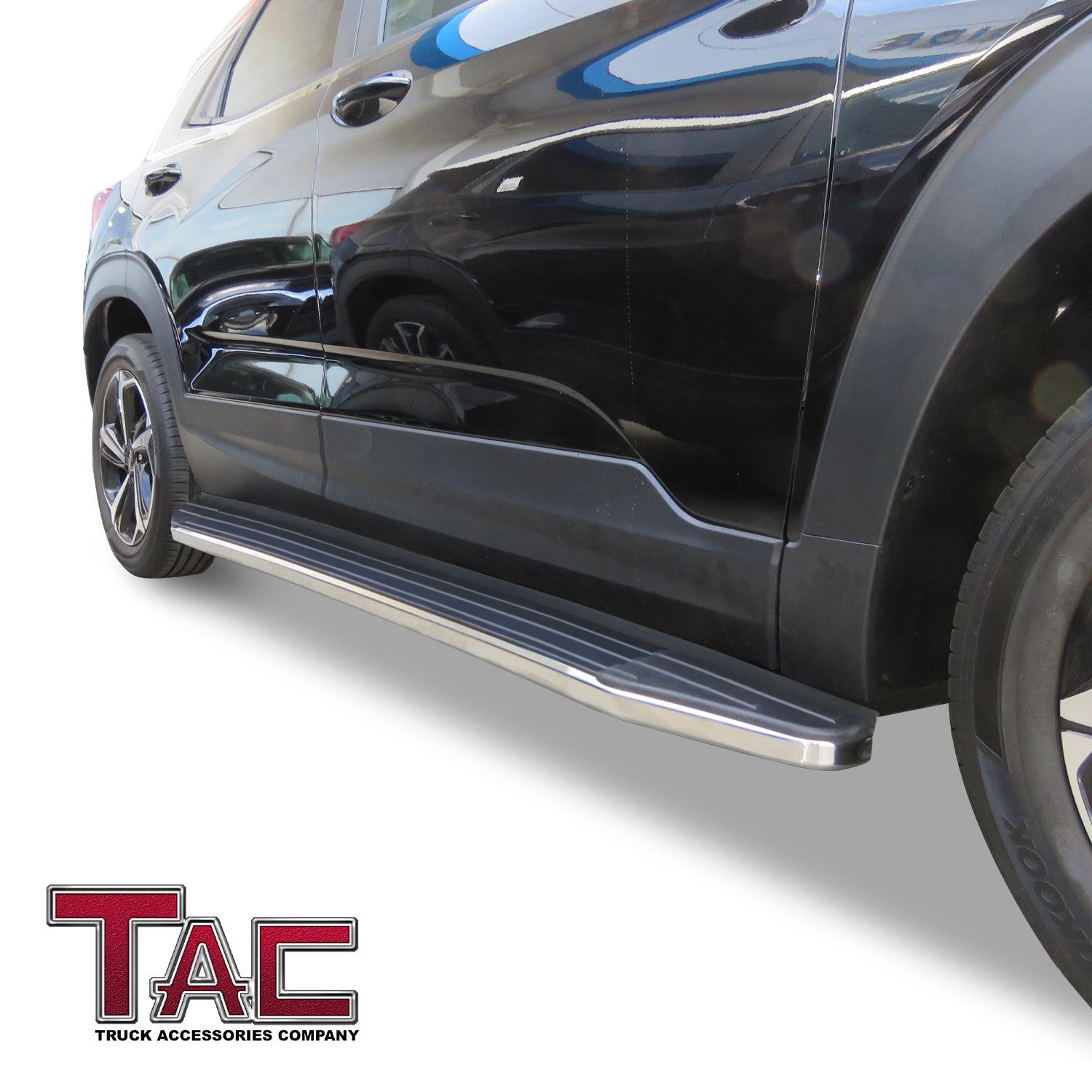 TAC Viewpoint Running Boards Compatible with 2021-2023 Chevy Trailblazer SUV| 5.5 Inch Width| Side Steps| Nerf Bars| Step Rails| Aluminum| Black (2 PCS)