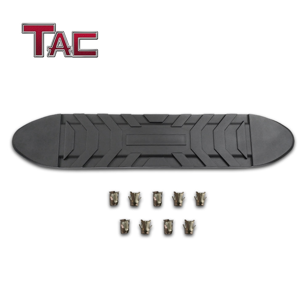 TAC Replacement Step Pad for 5 Inch Oval Tube Side Steps Running Board Side Bar Nerf Bar 1 Step Pad with 9 Clips (Only Fit TAC Brand 5" Side Steps)