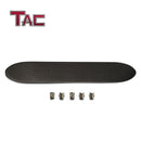 TAC Replacement Step Pad for 4 Inch Oval Bend Tube Side Steps Running Board Side Bar Nerf Bar 1 Step Pad with 5 Clips (Only Fit TAC Brand 4" Side Steps)-2