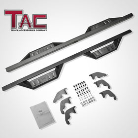 TAC Sidewinder Running Boards Fit 2019-2025 Ford Ranger SuperCrew Cab Truck Pickup 4" Drop Fine Texture Black Side Steps Nerf Bars Rock Slider Armor Off-Road Accessories (2pcs) - 0