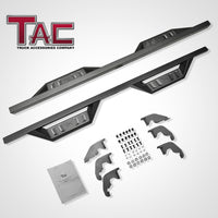 TAC Sidewinder Running Boards Fit 2019-2023 Ford Ranger SuperCrew Cab Truck Pickup 4” Drop Fine Texture Black Side Steps Nerf Bars Rock Slider Armor Off-Road Accessories (2pcs)
