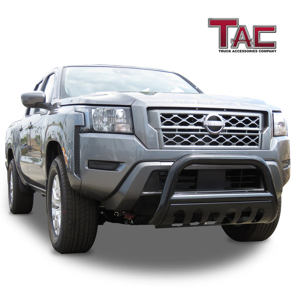 TAC Bull Bar Compatible with 2022-2024 Nissan Frontier Pickup Truck 3” Black Front Bumper Grille Guard Brush Guard