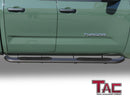 TAC 3" Texture Black Side Steps Compatible with 2022-2025 Toyota Tundra Double Cab| Running Boards| Side Bars| Step Rails| Nerf Bars| Rocker Slider| Pickup Truck Accessories (2 PCS)-3