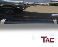 TAC Spear Running Boards Compatible with 2015-2023 Chevy Colorado Canyon Crew Cab 6" Side Step Rail Nerf Bar Truck Accessories Aluminum Texture Black Width Body and Soft top Lightweight 2Pcs
