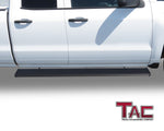 TAC Spear Running Boards fit 2007-2018 Chevy Silverado/GMC Sierra 1500|2007-2019 2500/3500 Extended/Double Cab (Incl.2019 Silverado 1500 LD/Sierra 1500 Limited) 6" Side Step Rail Nerf Bar Black