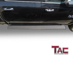 TAC Spear Running Boards Compatible with 2009-2018 Dodge Ram 1500|2010-2023 2500 3500 Crew Cab (Incl. 2019-2023 Ram 1500 Classic) 6" Side Step Nerf Bar Truck Accessories Texture Black Lightweight 2Pcs