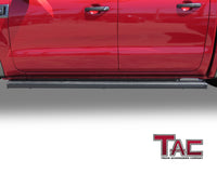 TAC Spear Running Boards Compatible with 2019-2023 Ford Ranger SuperCrew Cab 6" Side Step Rail Nerf Bar Truck Accessories Aluminum Texture Black Width Body and Soft top Lightweight 2Pcs