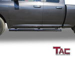 TAC Arrow Side Step Running Boards Compatible with 2009-2018 Ram 1500 Quad Cab|2019-2023 Ram 1500 Classic Pickup 5" Truck Aluminum Texture Black Step Rails Nerf Bars Lightweight Accessories 2Pcs