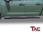 TAC Arrow Side Steps Running Boards Compatible with 2022-2023 Toyota Tundra Double Cab Truck Pickup 5" Width Aluminum Texture Rails Nerf Bars Lightweight Off Road Accessories 2Pcs