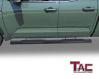 TAC Arrow Side Steps Running Boards Compatible with 2022-2023 Toyota Tundra Double Cab Truck Pickup 5" Width Aluminum Texture Rails Nerf Bars Lightweight Off Road Accessories 2Pcs