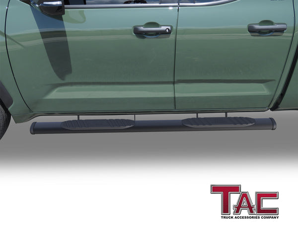 TAC Arrow Side Steps Running Boards Compatible with 2022-2024 Toyota Tundra Double Cab Truck Pickup 5" Width Aluminum Texture Rails Nerf Bars Lightweight Off Road Accessories 2Pcs