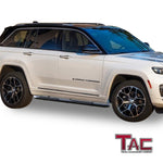TAC Side Steps Running Boards Compatible with 2022-2023 Jeep Grand Cherokee (Exclude 2021-2023 Grand Cherokee L / 2022-2023 4xe Models) SUV 3" Black Side Bars Step Rails Nerf Bars Off Road Accessories (2 pcs)