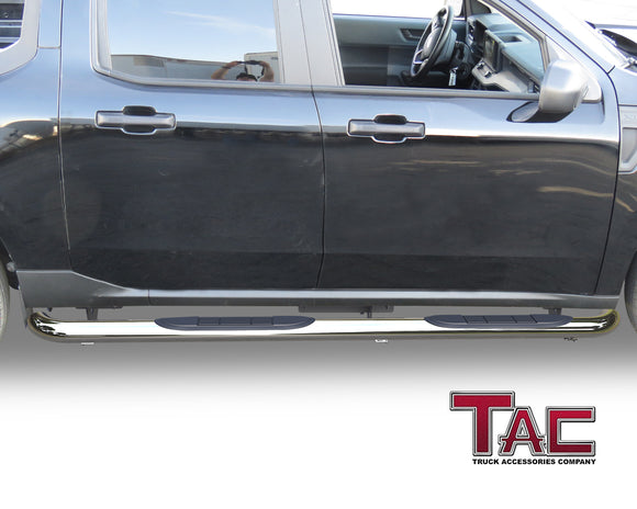 TAC 3" Stainless Steel Side Steps Compatible with 2022-2025 Ford Maverick/ Maverick Hybrid| Running Boards| Side Bars| Step Rails| Nerf Bars| Rocker Slider| Pickup Truck Accessories (2 PCS)