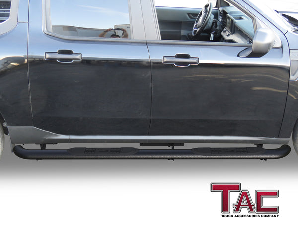 TAC Side Steps Running Boards Compatible with 2022-2024 Ford Maverick / Maverick Hybrid Truck Pickup 3” Texture Black Side Bars Nerf Bars Off Road Accessories 2pcs