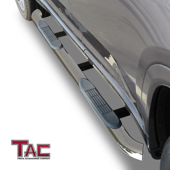 TAC 3" Stainless Steel Side Steps Compatible with 2021-2025 Jeep Grand Cherokee L (Not Fit 2022 Grand Cherokee)| Running Boards| Side Bars| Step Rails| Nerf Bars| Rocker Slider| Pickup Truck Accessories (2 PCS)