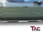 TAC Side Steps Running Boards Compatible with 2022-2023 Toyota Tundra CrewMax pickup truck 3" Stainless Steel Side Bars Step Rails Nerf Bars Off Road Accessories 2 pcs