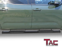 TAC Arrow Side Steps Running Boards Compatible with 2022-2023 Toyota Tundra CrewMax Truck Pickup 5” Aluminum Texture Black Step Rails Nerf Bars Lightweight Off Road Accessories 2Pcs
