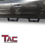 TAC Sniper Running Boards Compatible with 2019-2023 Dodge Ram 1500 Crew Cab (Excl. 2019-2023 Ram 1500 Classic) Truck Pickup 4" Drop Fine Texture Black Side Steps Nerf Bars Off-Road Accessories (2pcs)