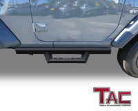 TAC Sniper Running Boards Fit 2018-2023 Jeep Wrangler JL 2 Door Truck Pickup 4" Fine Texture Black Side Steps Nerf Bars 2pcs