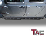 TAC Running Boards Fit 2020-2023 Jeep Gladiator JT Rocker Steps Pickup Truck Side Steps Nerf Bars Rock Slider Armor Off-Road Accessories Fine Texture Black (2pcs)