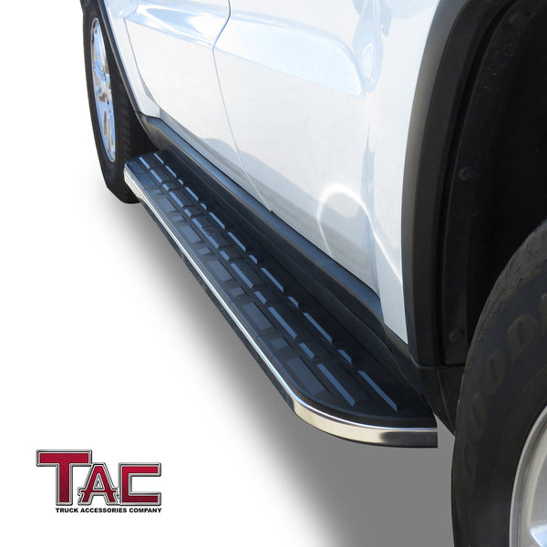 TAC Cobra Running Boards Compatible With 2011-2021 Jeep Grand Cherokee (Incl. 22 WK & Excl. Limited X, High Altitude, Summit, SRT, SRT8, Trackhawk and Trailhawk) SUV Side Steps Nerf Bars Step Rails