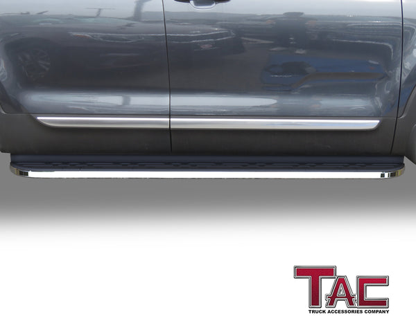 TAC Cobra Running Boards Compatible With 2020-2024 KIA Telluride SUV Side Steps Nerf Bars Step Rails Aluminum Black Off-Road City Exterior Accessories 2 pieces one pair