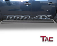 TAC Spear Running Boards Compatible with 2005-2024 Nissan Frontier Crew Cab Pickup 6" Side Step Rail Nerf Bar Truck Accessories Aluminum Texture Black Width Body and Soft top Lightweight 2Pcs