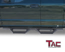 TAC Sidewinder Running Boards Fit 2015-2025 Ford F150 Super Cab Truck  / 2017-2025 F250/350/450/550 Super Duty Super Cab 4" Drop Fine Texture Black Side Steps Nerf Bars Rock Slider Armor Off-Road Accessories (2pcs)-3