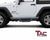 TAC Sidewinder Running Boards Fit 2007-2018 Jeep Wrangler JK 2 Door 4” Drop Side Steps Nerf Bars Rock Slider SUV Fine Texture Black Off-Road Accessories (2pcs)