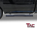TAC Arrow Side Steps Running Boards Compatible with 2009-2018 Ram 1500 Regular Cab|2010-2025 Ram 2500/3500/4500/5500 Regular Cab(Incl. 2019-2023 Ram 1500 Classic& Chassis cab& Diesel/DEF tank) 5" Aluminum Texture Black Step Rails Nerf Bars Lightweight-3