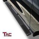 TAC Arrow Side Steps Running Boards Compatible with 2019-2025 Dodge RAM 1500 Quad Cab(Excl. 2019-2024 Ram 1500 Classic) Truck Pickup 5"  Aluminum Texture Black Step Rails Nerf Bars Lightweight-3